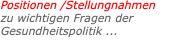 Positionen /Stellungnahmen 