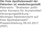 Die freie Apothekenwahl der Patienten