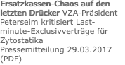 Ersatzkassen-Chaos auf den letzten Drücker