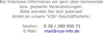 Bei Interesse informieren wir gern